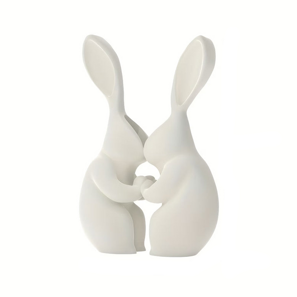 3D Printed Easter Bunny Vase Ceramic Look Plastic Vase. White. Vases