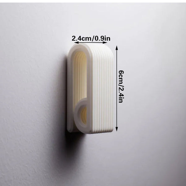 3D Printed Press Lock Towel Hooks | Self Locking White Towel Racks