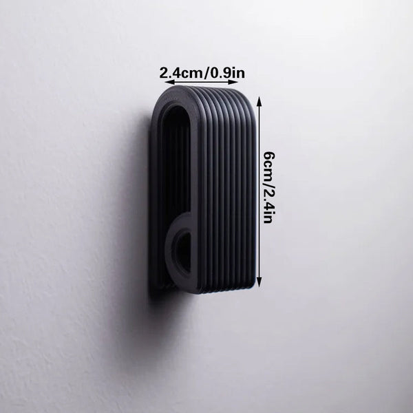 3D Printed Press Lock Towel Hooks | Self Locking Black Towel Racks