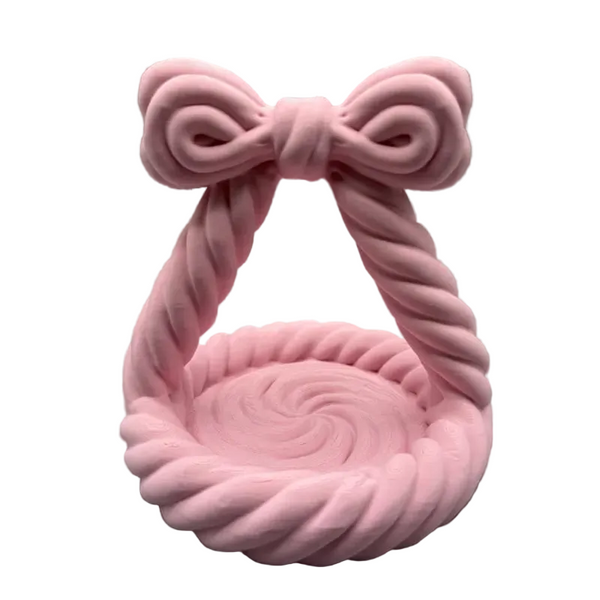 3D Printed Charming Bow Jewelry Tray Twisted Hemp Rope Storage Jewellery Holders & Organisers