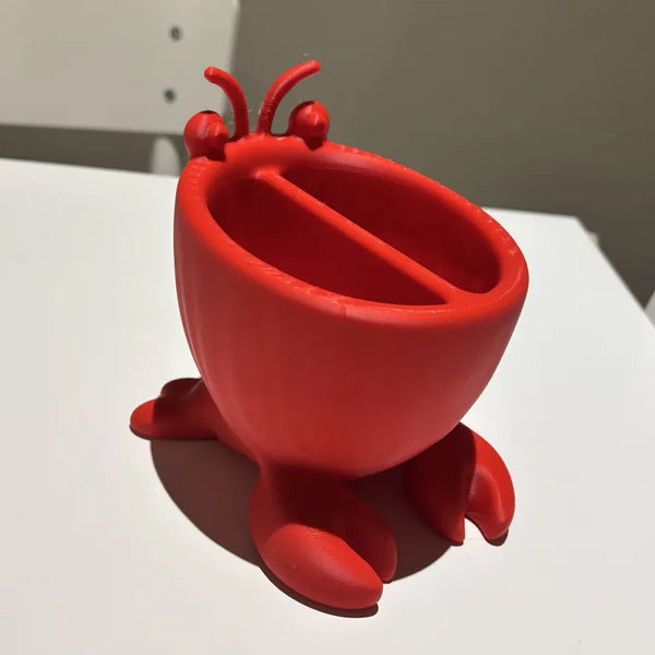3D Printed Crab Shaped Toiletries Storage Box Red. Toilet Paper Holders & Storage