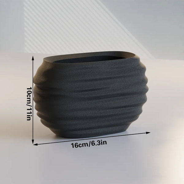 3D Printed Modern Pen Holder And Brush Cup Black Pen Holders