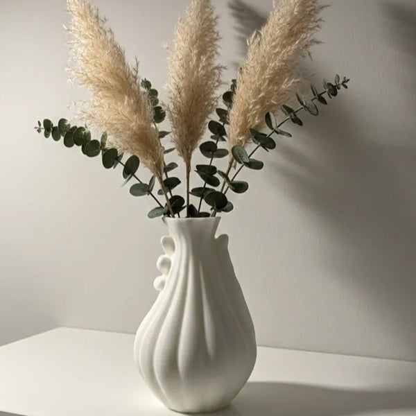 A Gentle Embrace From 3D Printing White Vase Vases