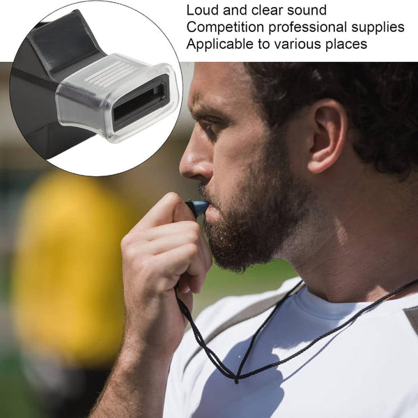100 Pack Pea Less Plastic Whistles With Lanyards Loud Crisp Sound Sports For Coaches Referees & Officials Durable Lightweight Outdoor Training Equipme