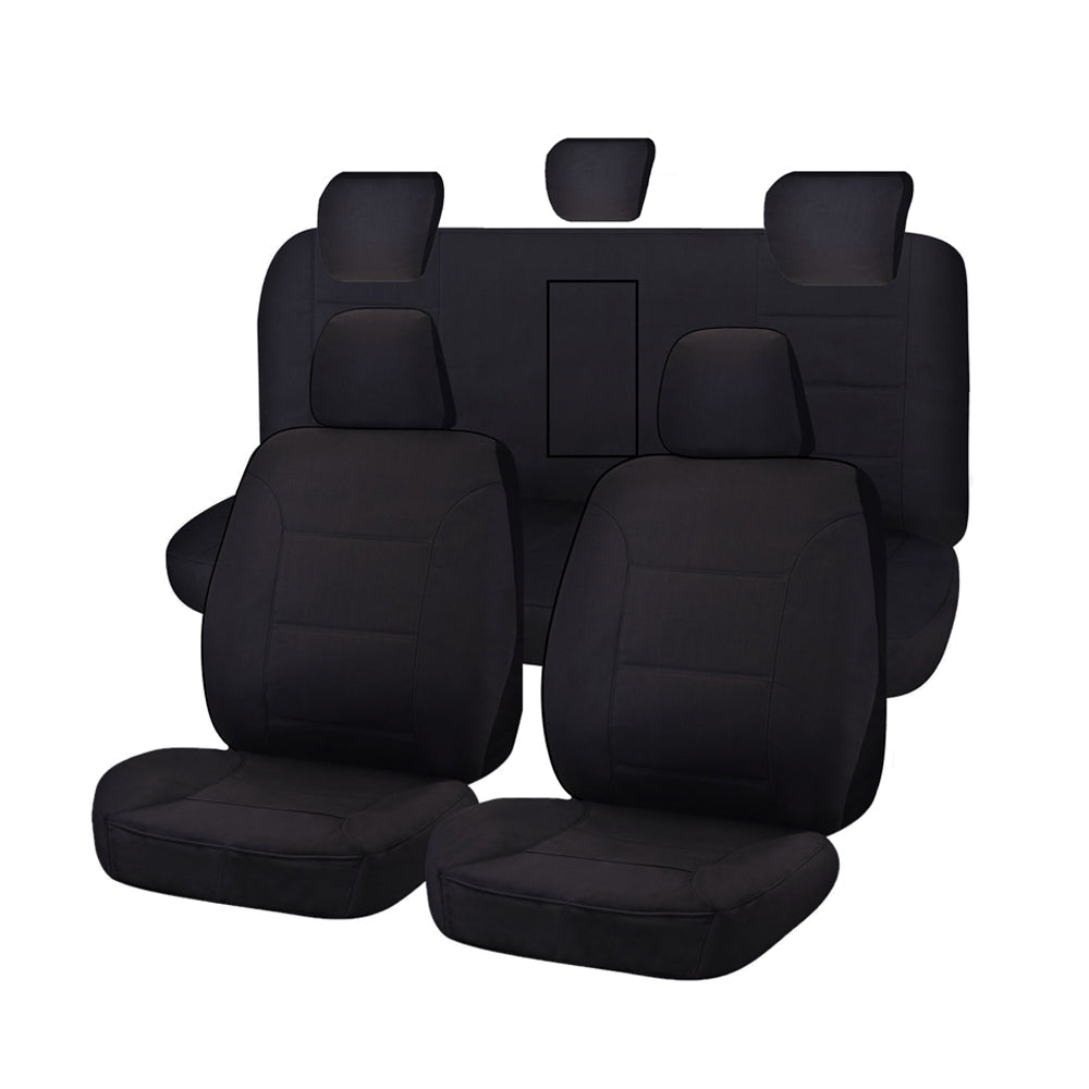 For Isuzu D Max 06/2012 On Dual Cab Chassis Utility Fr Black All Terrain Seat Covers