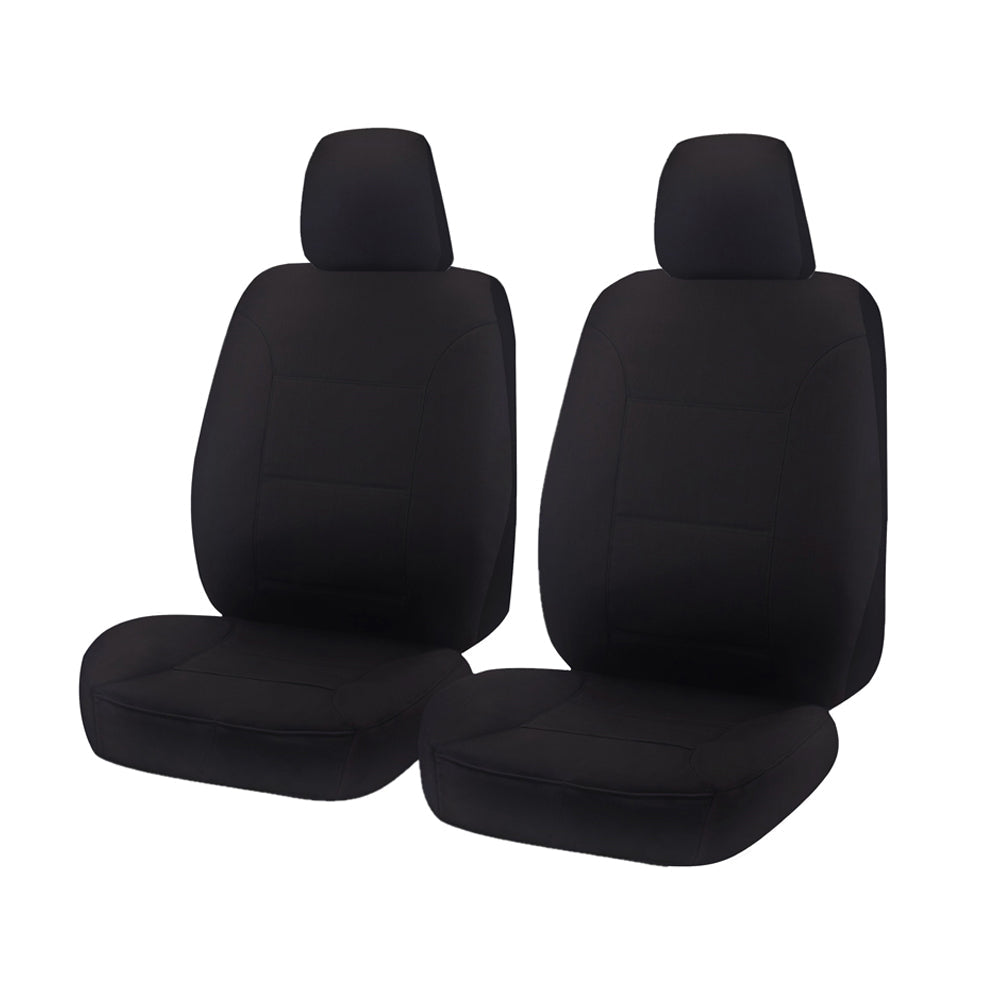 My Car For Isuzu D Max 06/2012 06/2020 Dual Cab Chassis Utility Front 2X Buckets Black Challenger Seat Covers