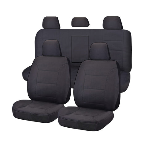 My Car For Mitsubishi Triton Fr Ml Mn Series 06/2006 2015 Dual Cab Utility Charcoal Challenger Seat Covers