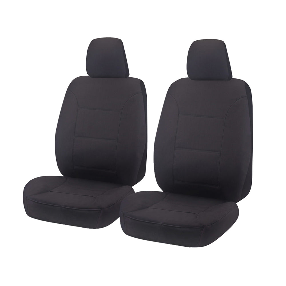 My Car For Mitsubishi Triton Mq Series 01/2015 On Dual Club Cab Utility Front 2X Buckets Charcoal Challenger Seat Covers