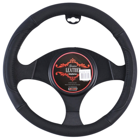 Oklahoma Steering Wheel Cover Black [Leather] Steering Wheel Covers