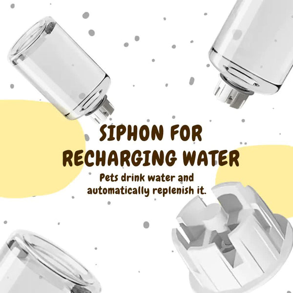 Grey Cat Food And Water Dispenser With Airtight Storage Dishes Feeders & Fountains