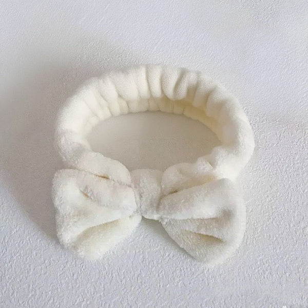 Women's Plush Bow Headband Soft Fabric Hair Accessory Headbands