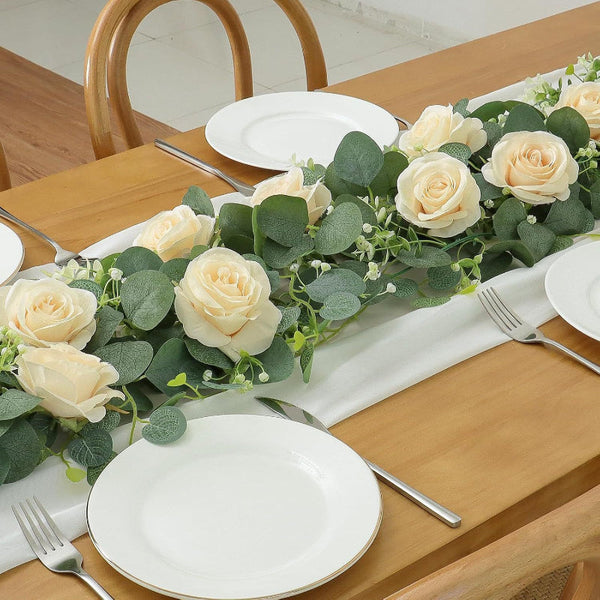 Artificial Eucalyptus Flower Vine White 100 200Cm Artificial Plants