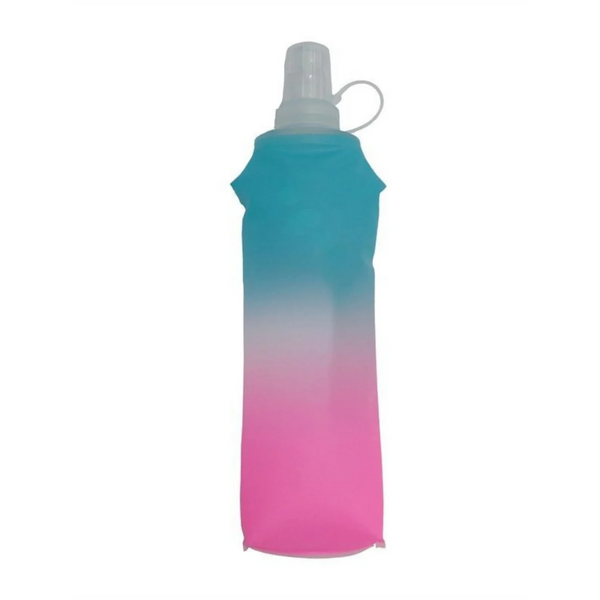 Yetu Tpu Soft Flask 500Ml Gradient Colour Collapsible Running Water Bottle Canteens Bottles & Flasks
