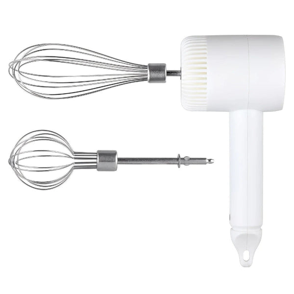 Wireless Charging Handheld Mixer 30W Speed Dual Whisk Heads White For Eggs Cream Batter Kitchen Outdoor Gift Handheld Mixers