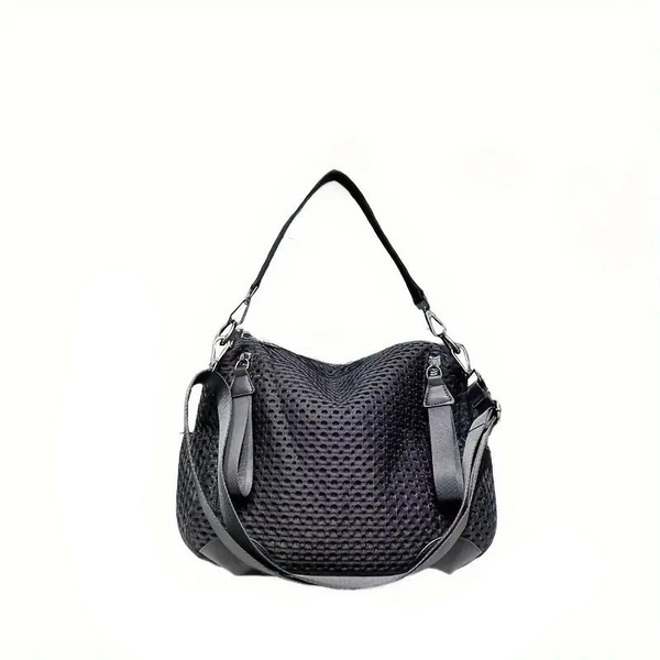 Womens Fashionable Mesh Paneled Crossbody Bag Large Capacity Lightweight Travel Vacation Sports Women's Bags & Handbags