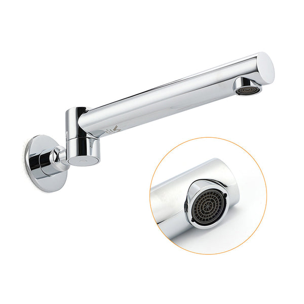 Watermark Chrome Round Basin Wall Mount Faucet Outlet 180A Swivel Brass Bath Tub Spout Bath Taps