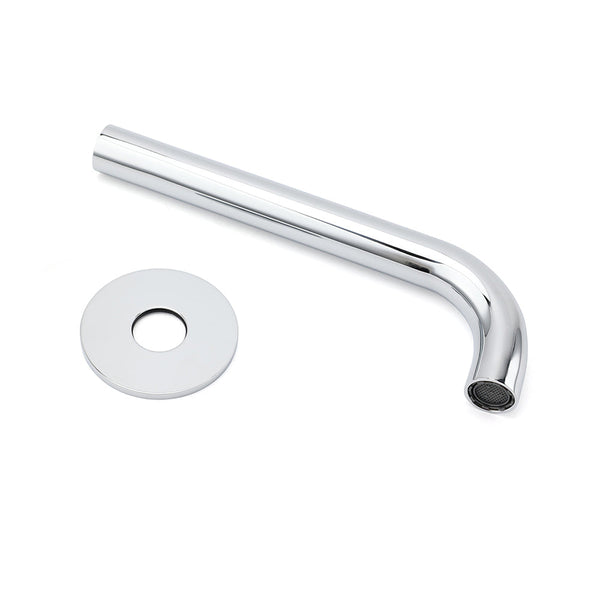 Polisehd Chrome Round 200Mm Length Faucet Outlet Bath Tub Water Filler Spout Kit Bath Taps
