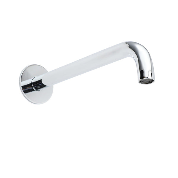 Polisehd Chrome Round 250Mm Long Water Filler Spout Bath Tub Wall Mounted Outlet Bath Taps
