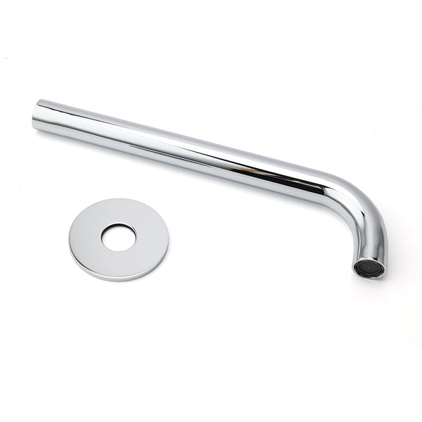 Polisehd Chrome Round 250Mm Long Water Filler Spout Bath Tub Wall Mounted Outlet Bath Taps