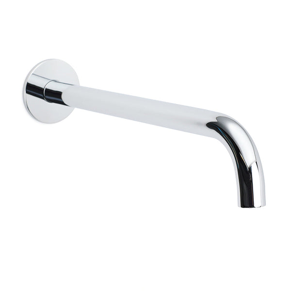 300Mm Extra Long Wall Mounted Chrome Round Extention Bathtub Filler Spout Outlet Bath Taps