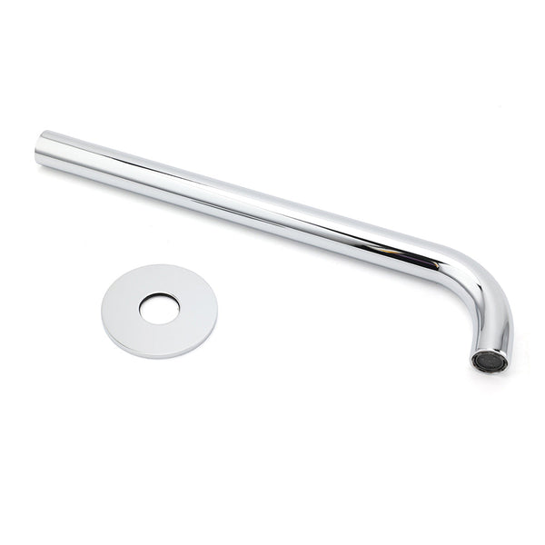 300Mm Extra Long Wall Mounted Chrome Round Extention Bathtub Filler Spout Outlet Bath Taps