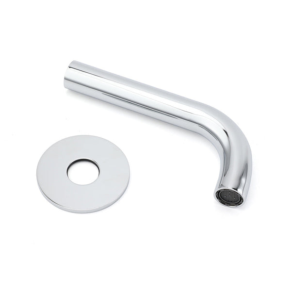 Polisehd Chrome Round Curve Faucet Water Outlet Swivel Bath Tub Filler Spout Set Bath Taps