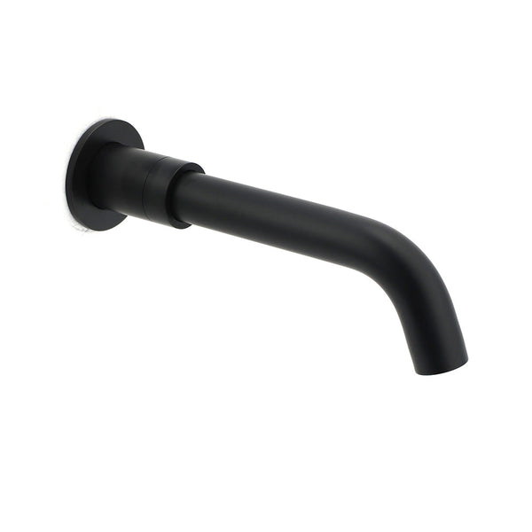 Matt Black Round Wall Mount Basin Faucet Bubble Water Outlet Bath Tub Spout Set Bath Taps