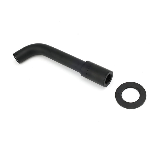 Matt Black Round Wall Mount Basin Faucet Bubble Water Outlet Bath Tub Spout Set Bath Taps