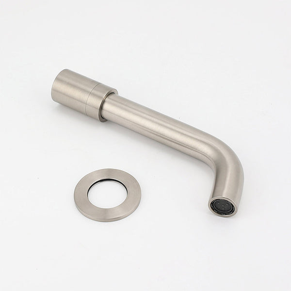 Brushed Nickel Silver Round Swivel Basin Faucet Bubble Water Outlet Bath Tub Spout Bath Taps
