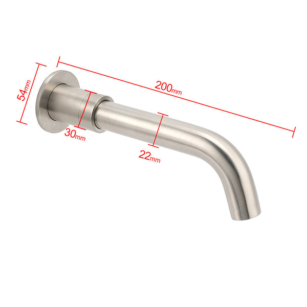 Brushed Nickel Silver Round Swivel Basin Faucet Bubble Water Outlet Bath Tub Spout Bath Taps