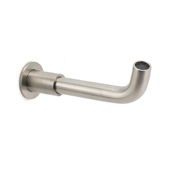 Brushed Nickel Silver Round Swivel Basin Faucet Bubble Water Outlet Bath Tub Spout Bath Taps
