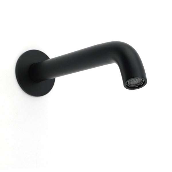 Matt Black Round Basin Faucet Bubble Water Outlet Stainless Steel Bath Tub Spout Bath Taps