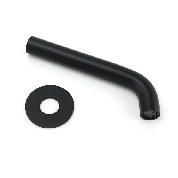 Matt Black Round Basin Faucet Bubble Water Outlet Stainless Steel Bath Tub Spout Bath Taps