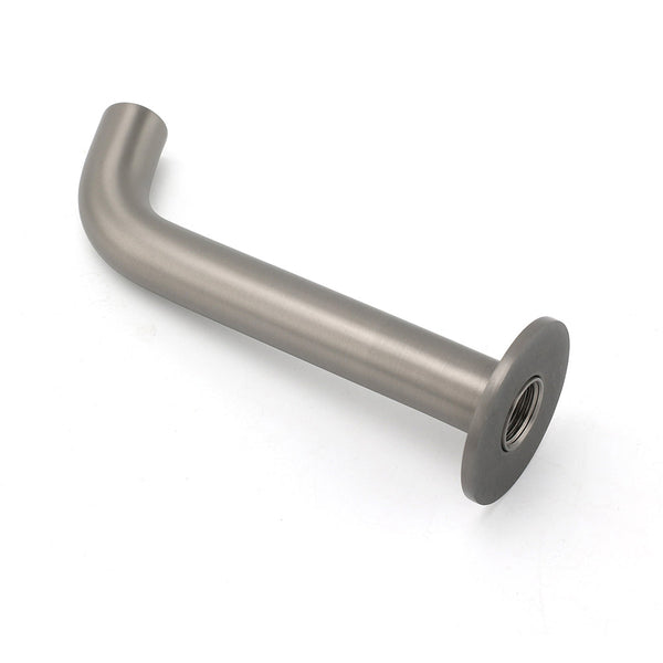 Gun Metal Grey Round Bathtub Spout Basin Curve Faucet Bubble Wall Mounted Outlet Bath Taps