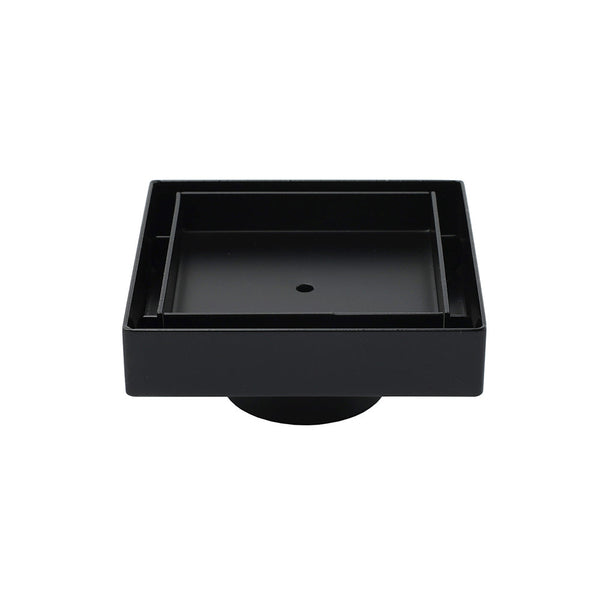 Watermark Matt Black 100X100mm Square Tile Insert Shower Grate Floor Drain 50Mm Waste Drain Grates