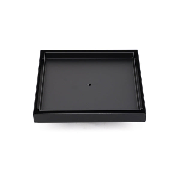Matt Black Bathroom Big 200Mm Tile Insert Floor Drain Shower Grate 50Mm Outlet Drain Grates
