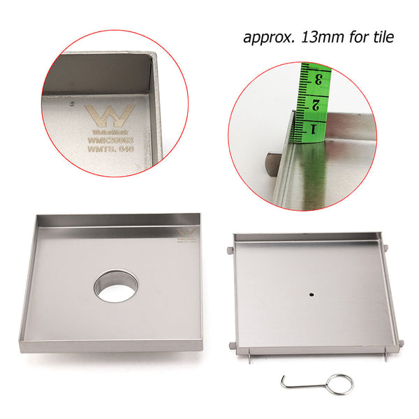 Bathroom 200X200mm Big Square Tile Insert Floor Drain Shower Grate 50Mm Waste Drain Grates