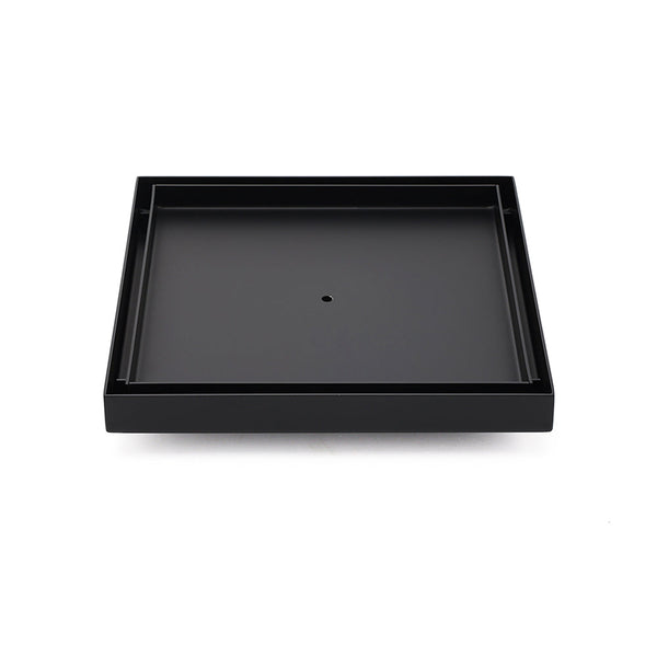 Watermark Matt Black Large 200Mm Tile Insert Floor Drain Shower Grate 80Mm Waste Drain Grates