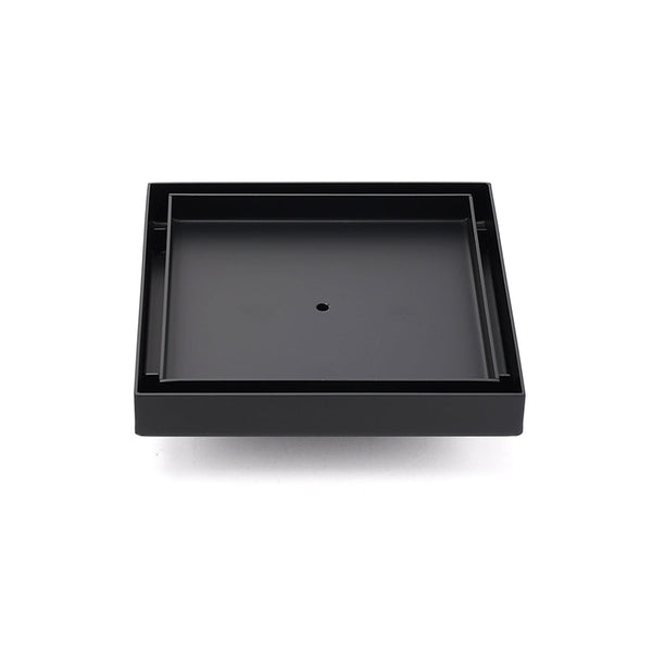 Matt Black 150X150mm Tile Insert Floor Drain Shower Grate 50Mm Outlet Watermark Drain Grates