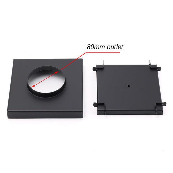 Watermark Black 150X150mm Tile Insert Floor Drain Shower Grate 80Mm Waste Outlet Drain Grates