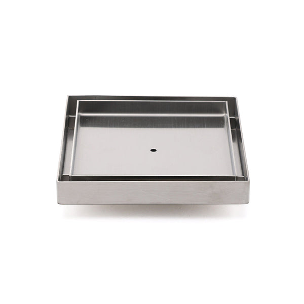 Square 150X150mm Tile Insert Floor Drain 80Mm Waste Stainless Steel Shower Grate Drain Grates