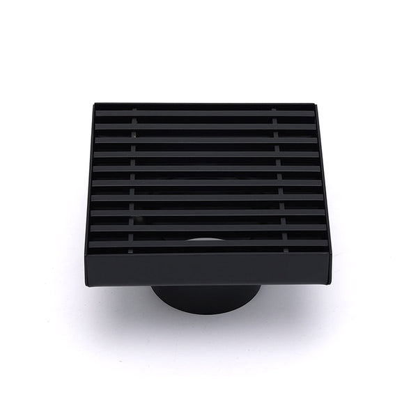 Matt Black 100Mm Square Strip Fence Shower Grate Bathroom Floor Drain 50Mm Waste Drain Grates
