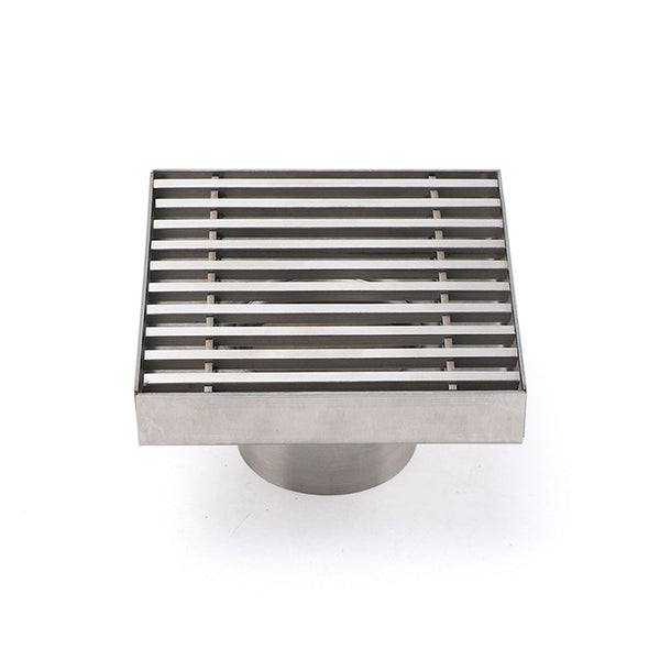 Bathroom Sus 100Mm Square Strip Fence Sword Shower Grate Floor Drain 50Mm Outlet Drain Grates