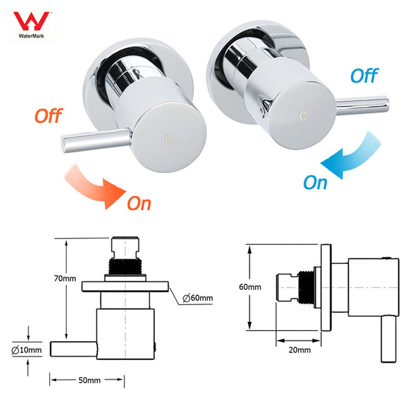 Wels Chrome Round 8" Thin Rainfall Head Metal Handheld Sliding Rail Arm Dual Shower Twin Taps Set Shower Heads & Combos