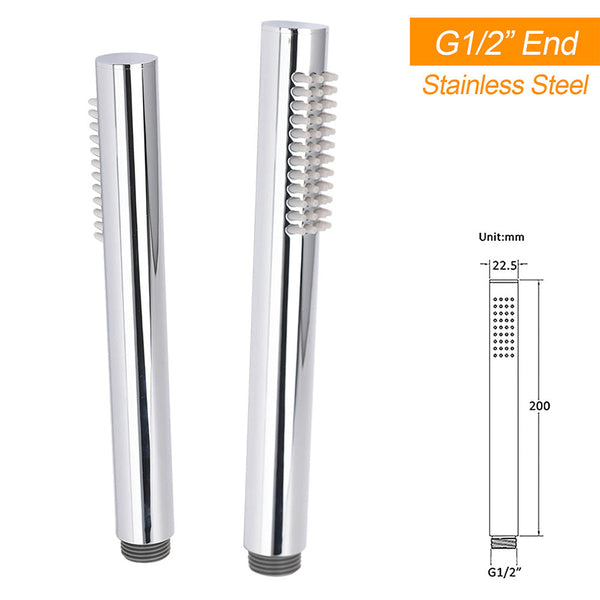 Wels Chrome 10" Round Rain Handheld Double Shower Head Rose Sliding Rail Arm Diverter Set Shower Heads & Combos