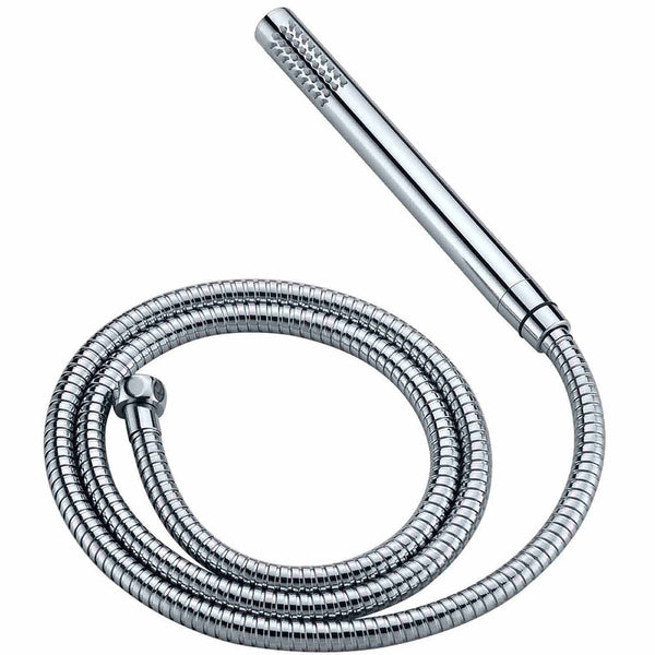 Wels Round Large 12" Rain 2In1 Shower Head Stainless Steel Handheld Wall Rail Brass Twin Taps Set Shower Heads & Combos