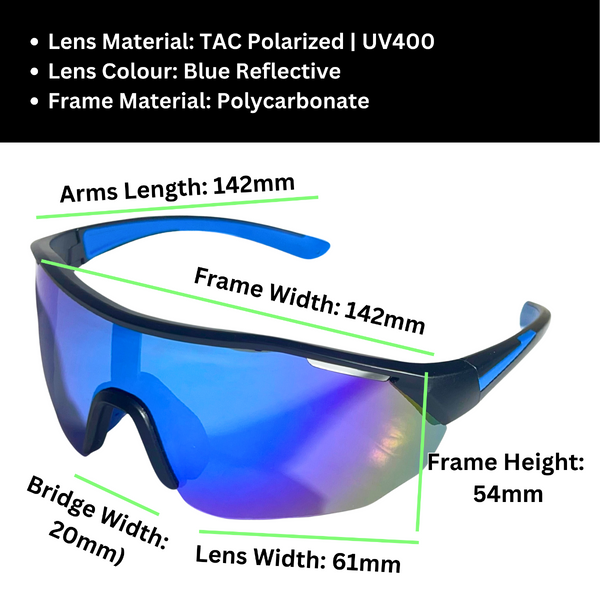 Sportiq Clarityx Sapphire Blue Sunglasses