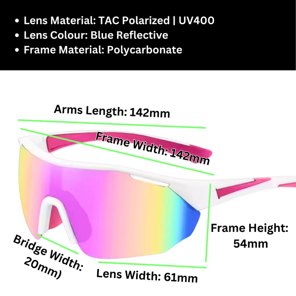 Sportiq Clarityx Aerose Pink Sunglasses