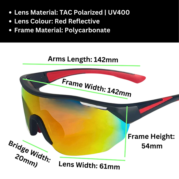 Sportiq Clarityx Red Yellow Blue Sunglasses