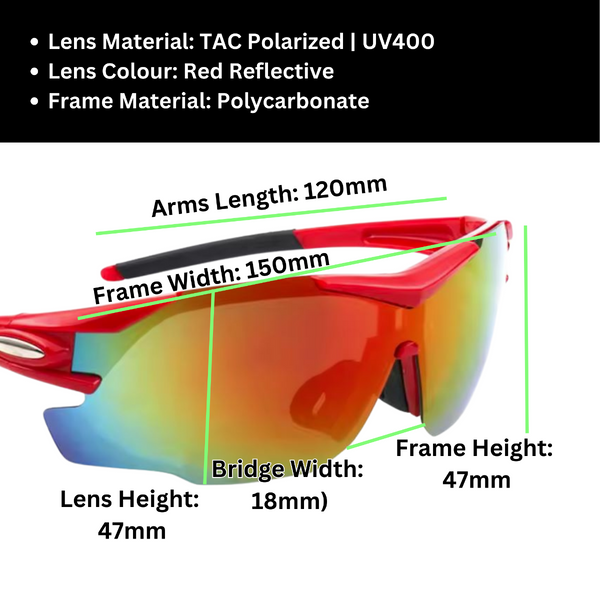 Sportiq Optiview Red Sunglasses